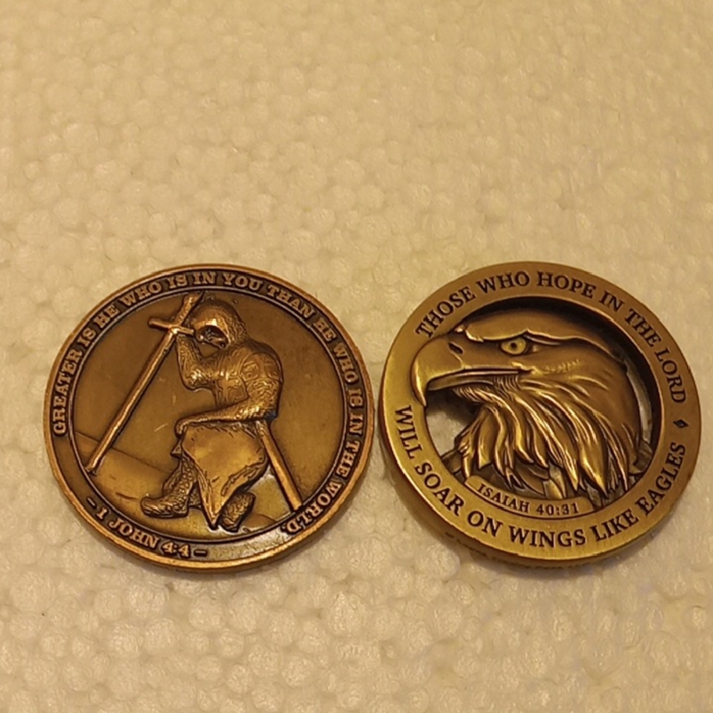 Christian Challenge Coins Good Condition